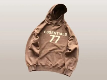 Essential 77 Brown Hoodie